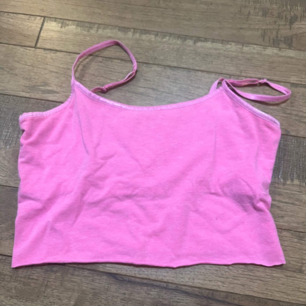 Light Pink Cropped Tank Top